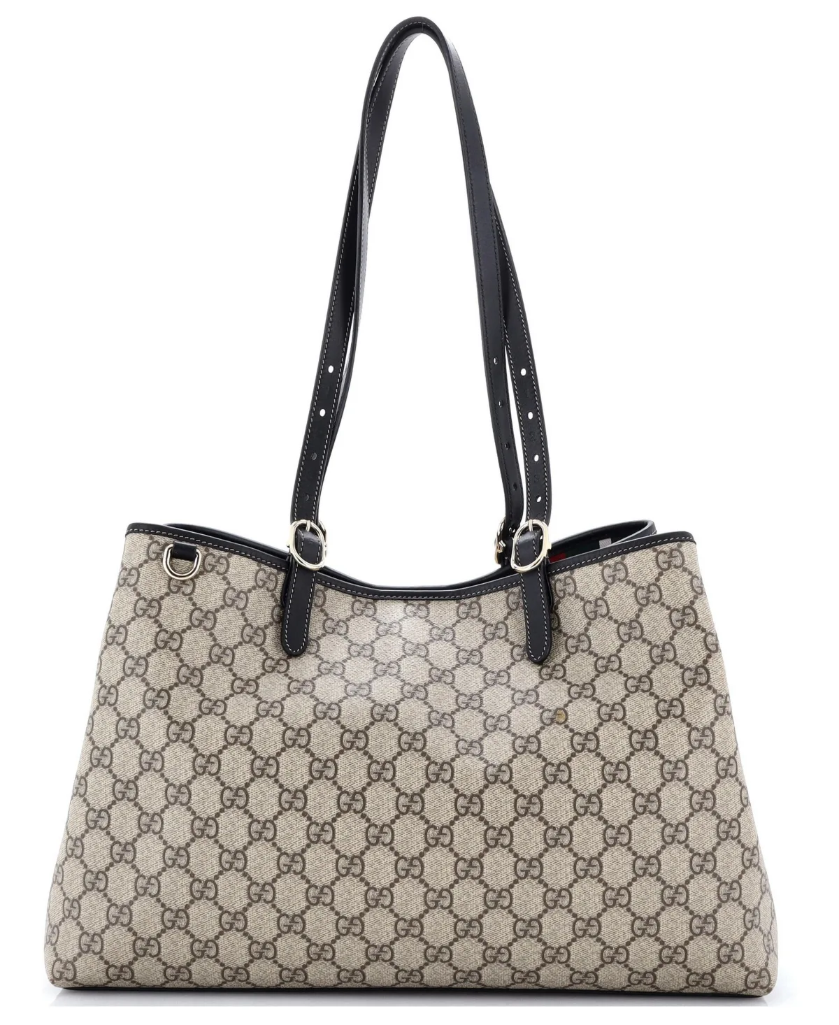 Pre-Owned Large Emblem Canvas Coated Laptop Tote by Gucci