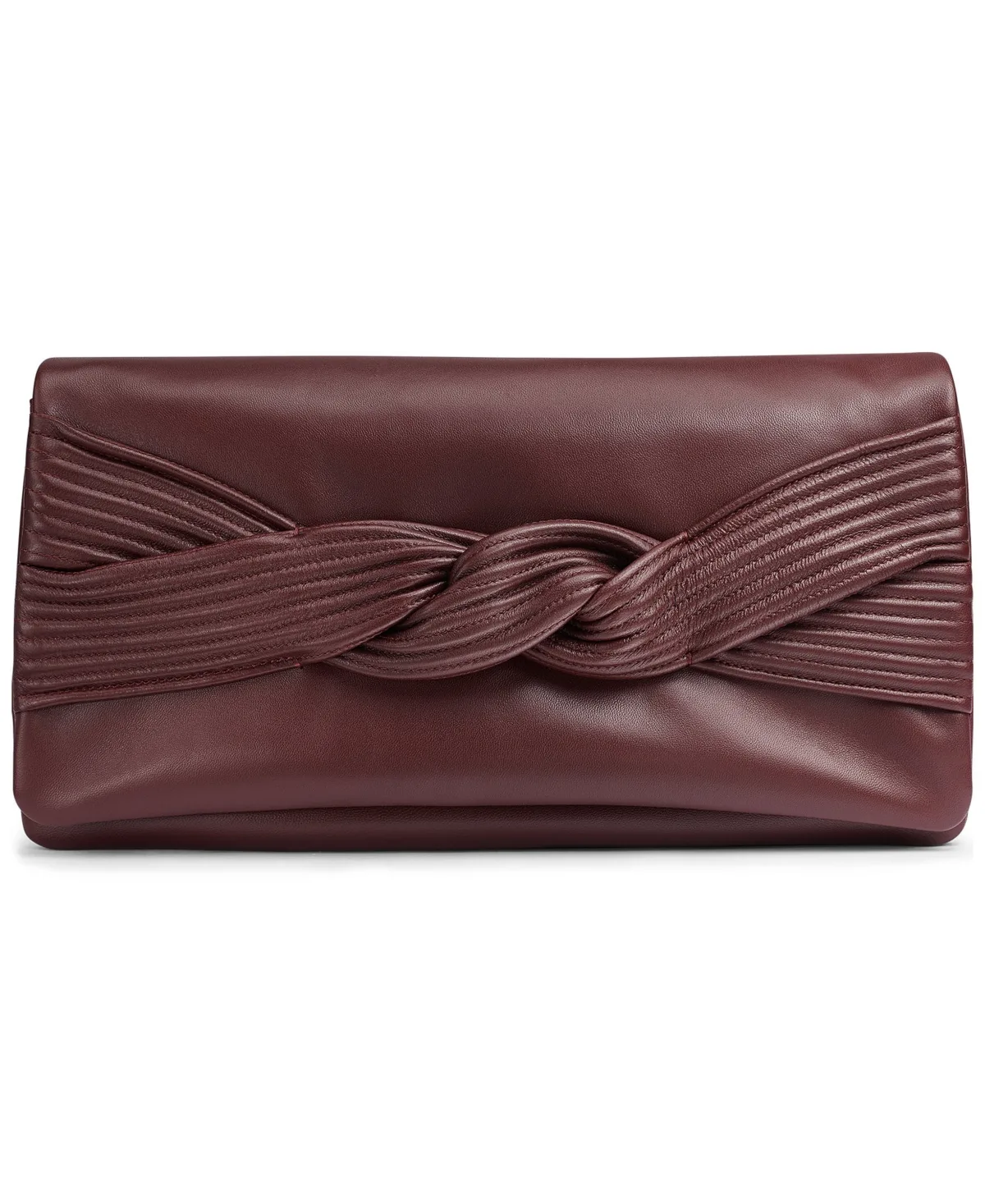 Grenadine Large Leather Clutch by Donna Karan New York
