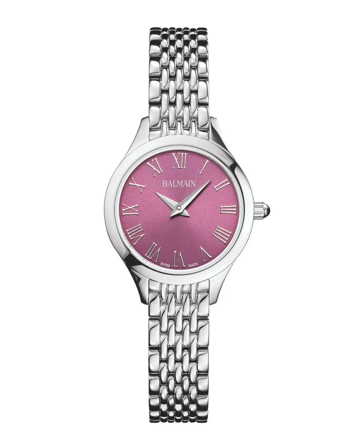 Swiss Quartz Analog Balmain Ii Xs Silver Stainless Steel Watch 25mm