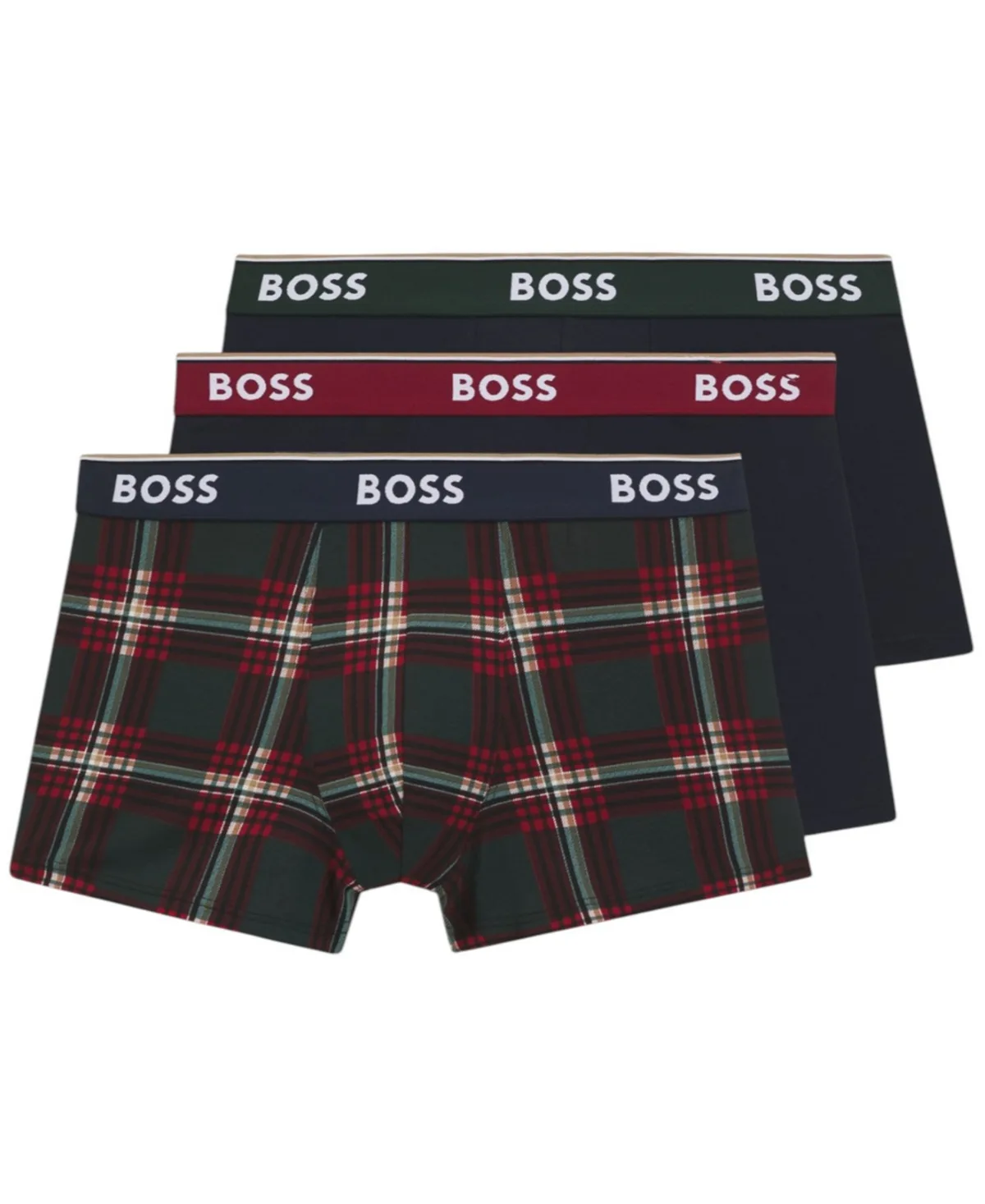 Power Design Patterned Trunk Underwear, 3-Pack by Hugo Boss