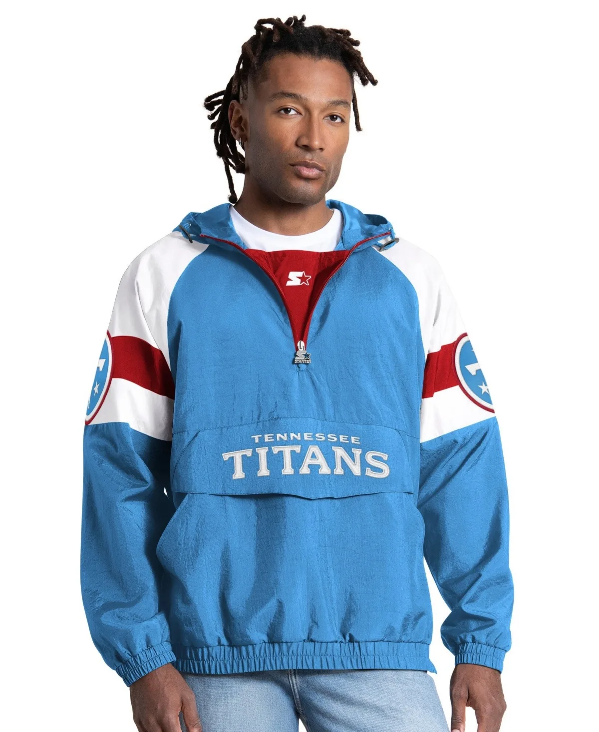 Tennessee Titans Street Cut Half-Zip Jacket by Starter