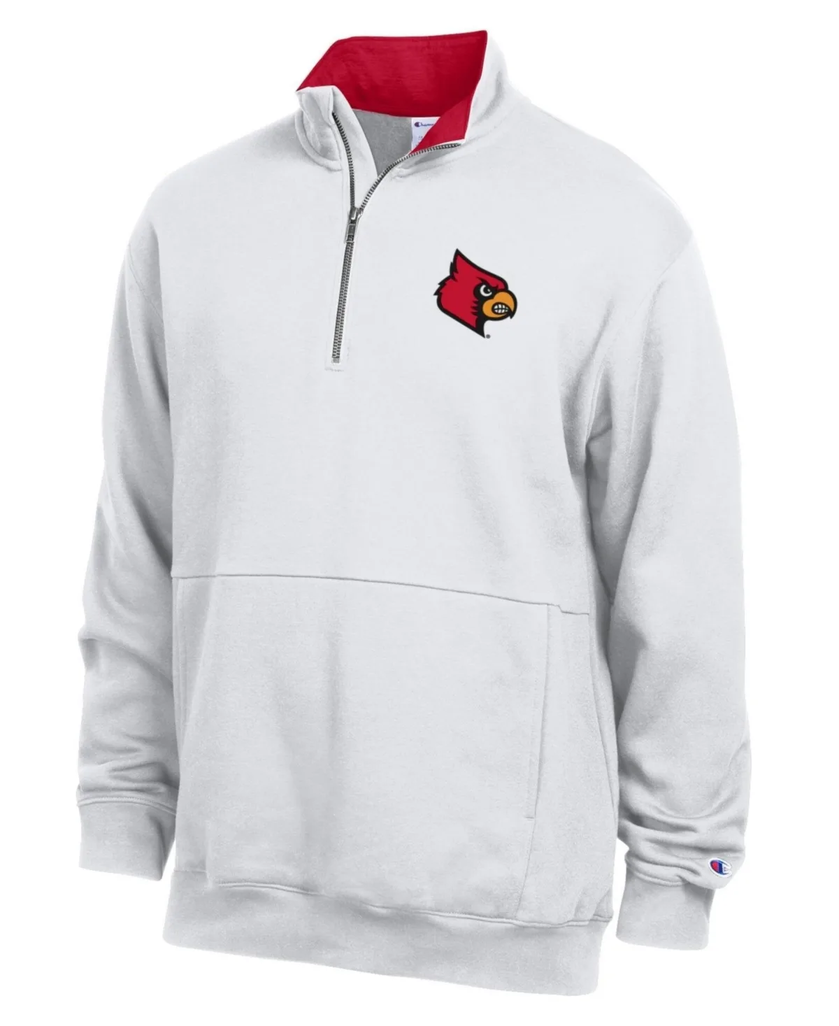 Louisville Cardinals Fleece Quarter-Zip Pullover by Champion