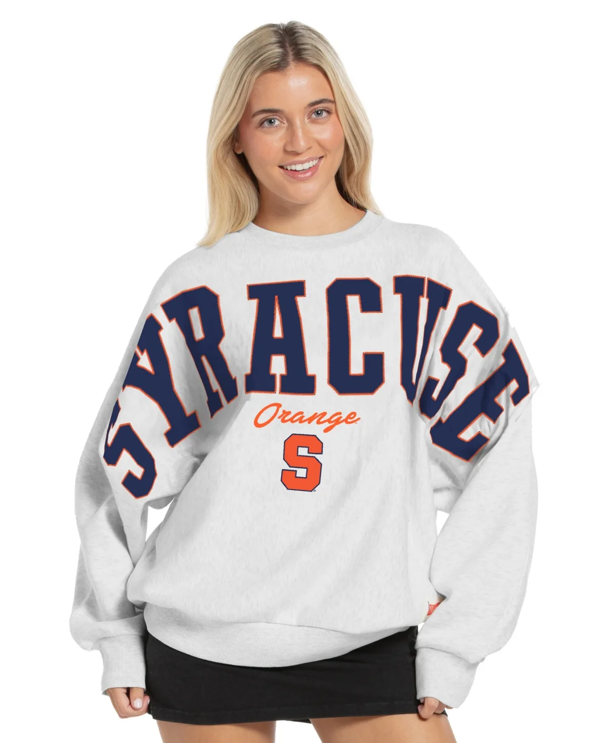 Syracuse Orange Flannigan Oversized Fleece Sweatshirt