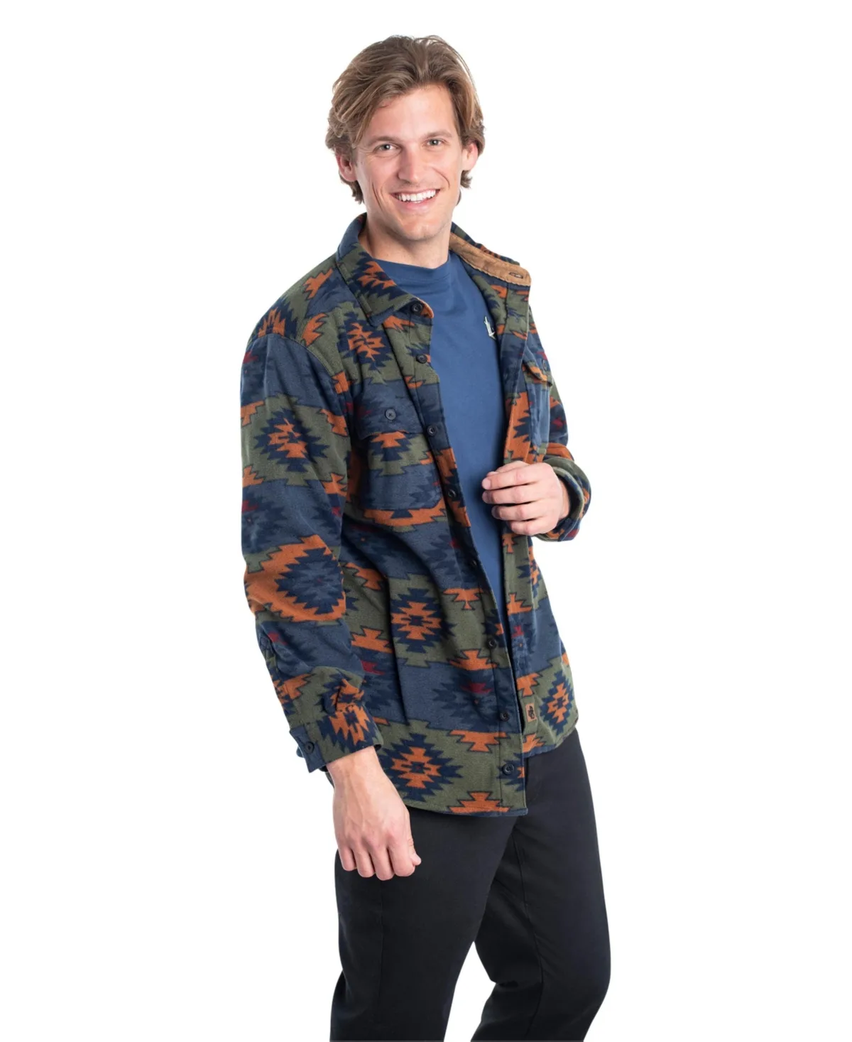 Heavyweight Navigator Fleece Long Sleeve Button Up Shirt by Legendary Whitetails