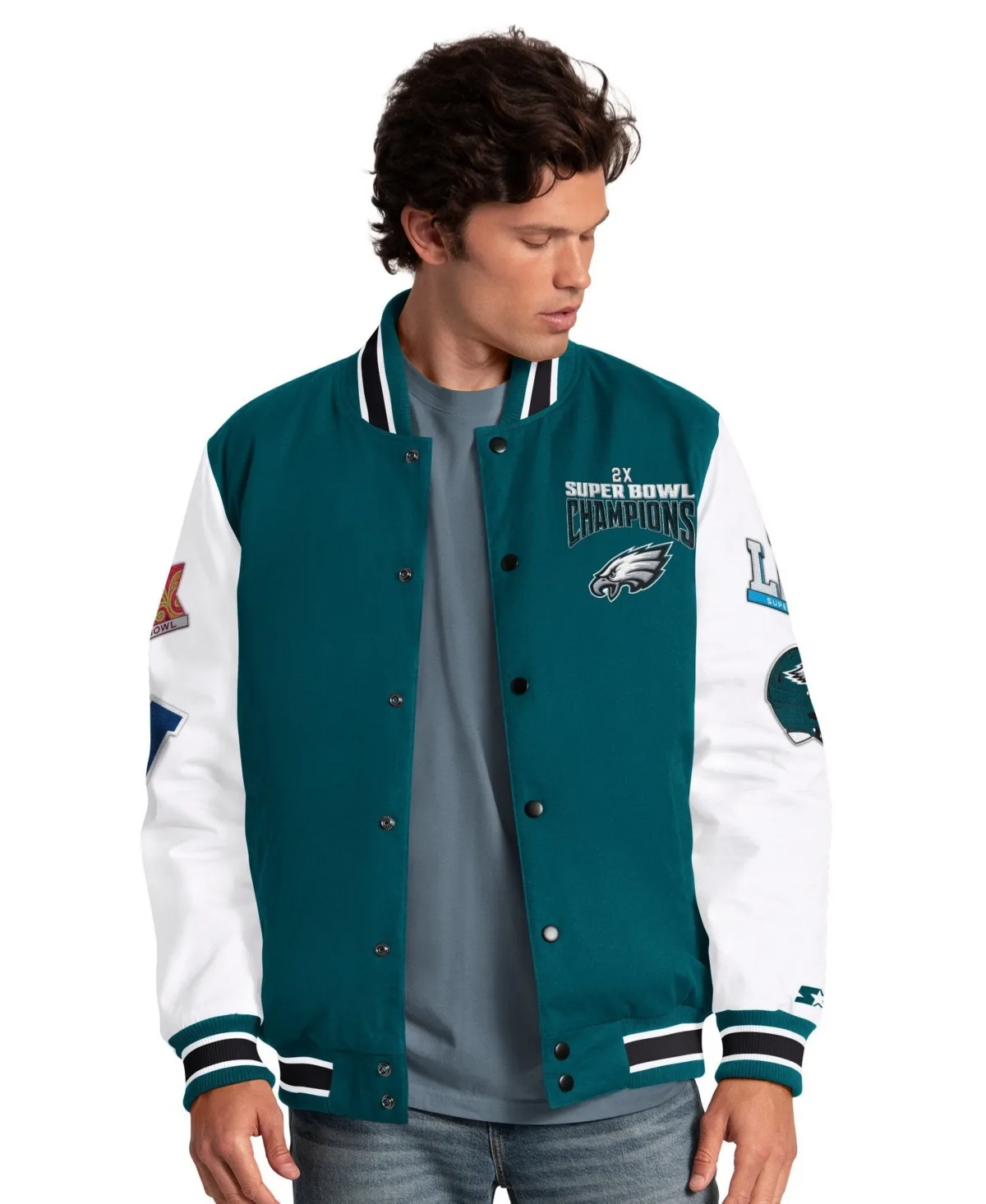 Philadelphia Eagles Playoffs Varsity Full-Snap Jacket