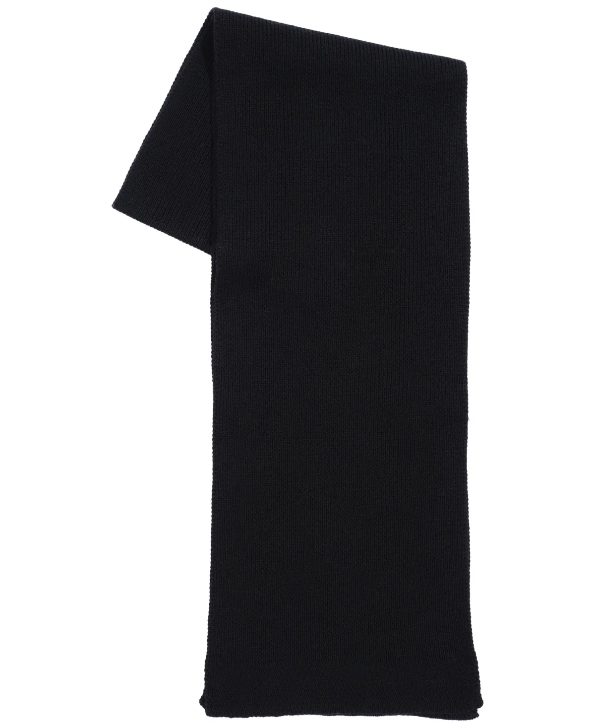 Fine-Ribbed Merino Wool Scarf