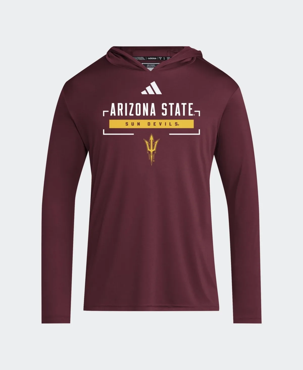 Arizona State Sun Devils D4T Long Sleeve Hooded T-Shirt by adidas