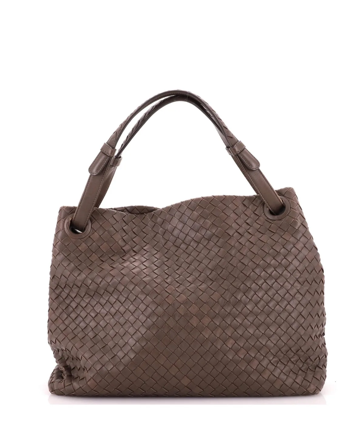 Pre-Owned Bottega Veneta Medium Garda Bag Intrecciato Nappa by Bottega Veneta