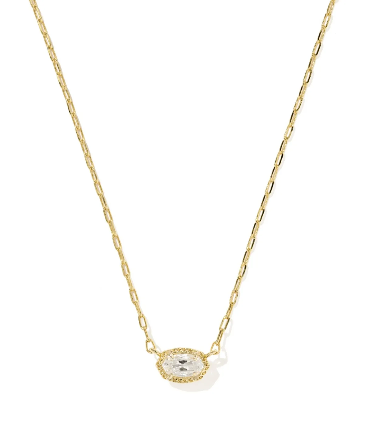 Cubic Zirconia Mini Elisa Luxe Short Pendant Necklace by Kendra Scott