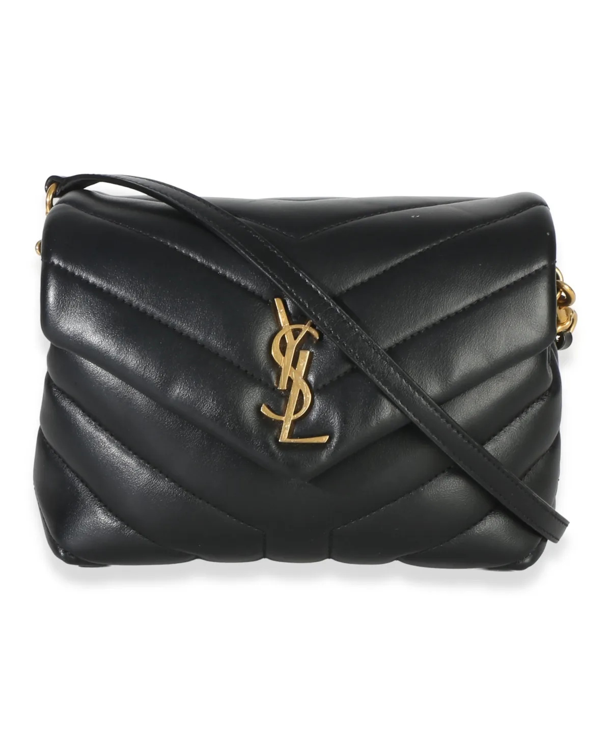Pre-Owned Saint Laurent Y Quilted Calfskin Monogram Toy Loulou Crossbody by Saint Laurent