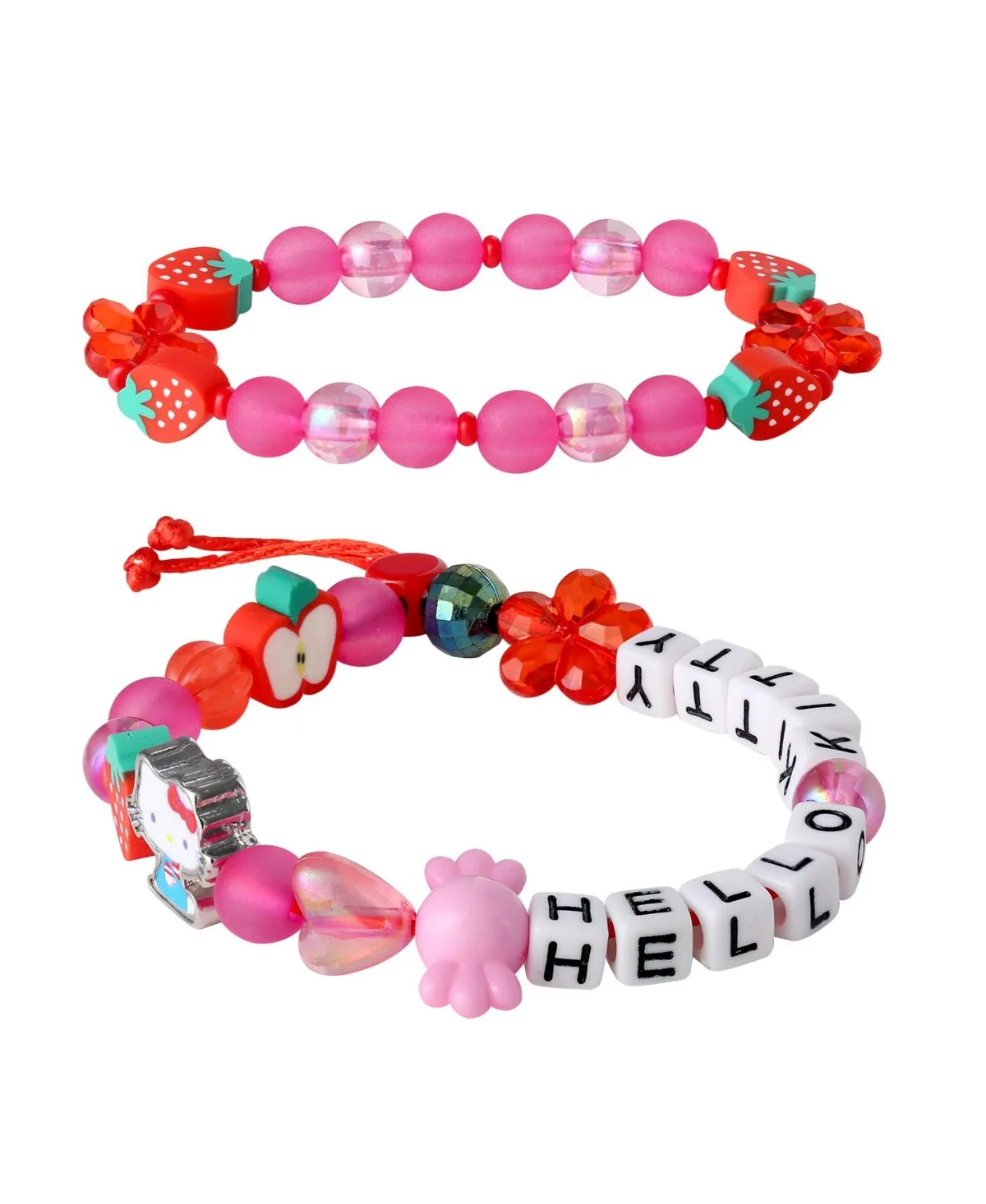 Hello Kitty Beaded Cord and Stretch Bracelets, 2-Piece Set by Hello Kitty