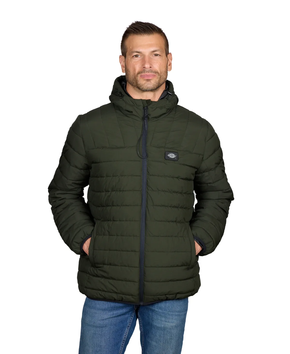 Rechargeable Heated Channel-Quilted Puffer Jacket
