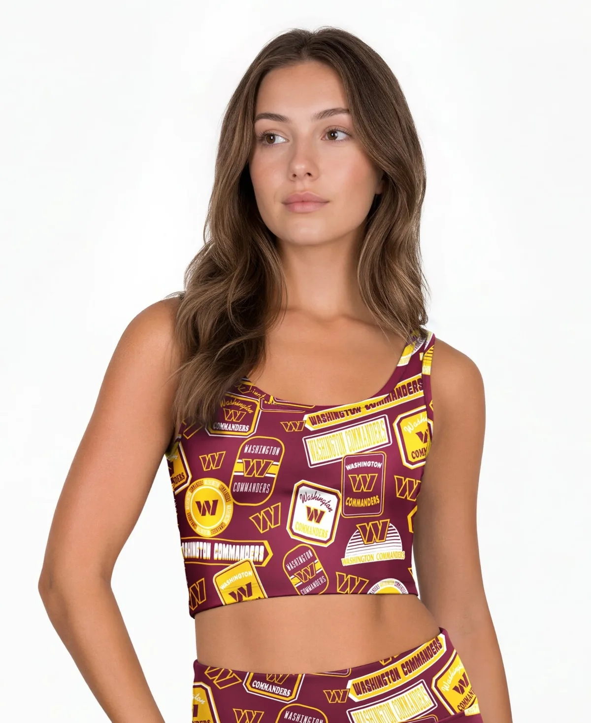 Washington Commanders Grady Allover Print Bralette by Concepts Sport