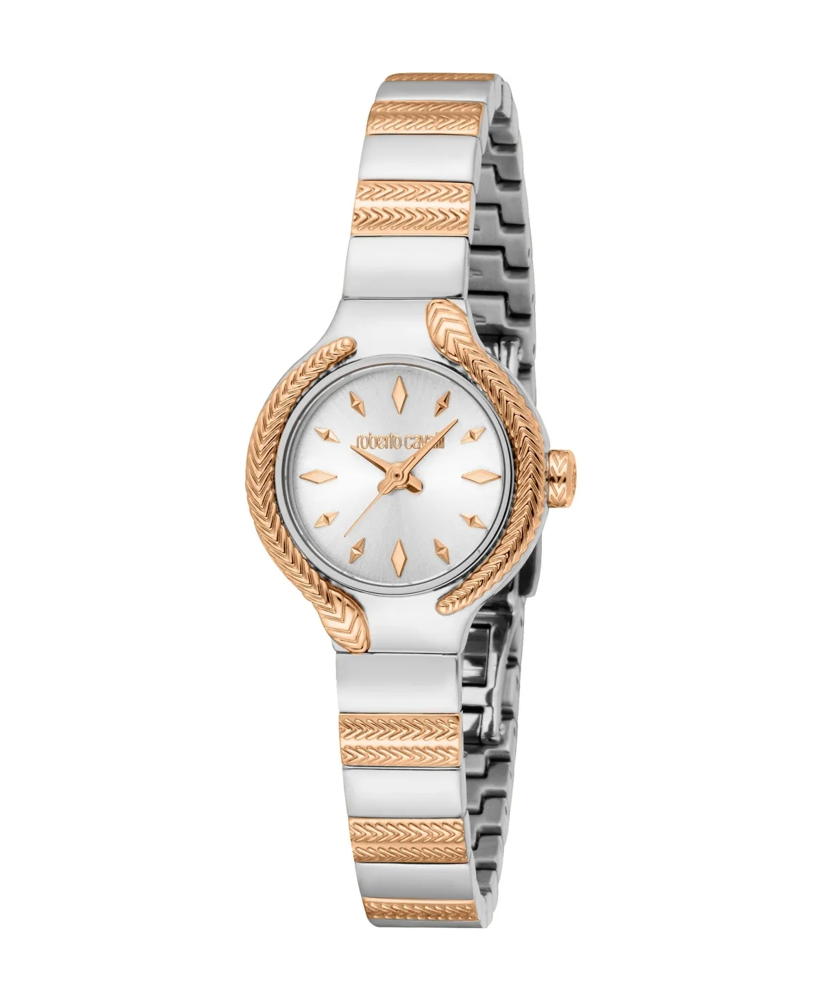 Water-Resistant Quartz Glam Two-Tone Stainless Steel Bracelet Watch, 24mm by Roberto Cavalli