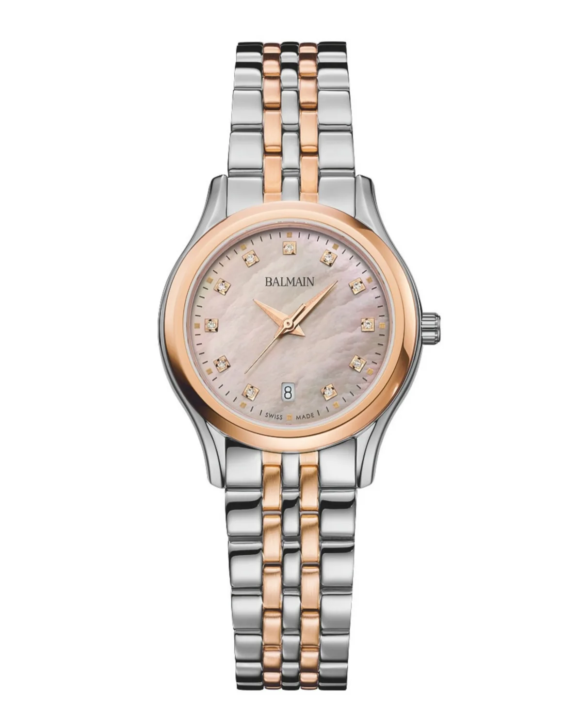 Swiss Quartz Beleganza Lady Two-Tone Stainless Steel Bracelet Watch 27mm