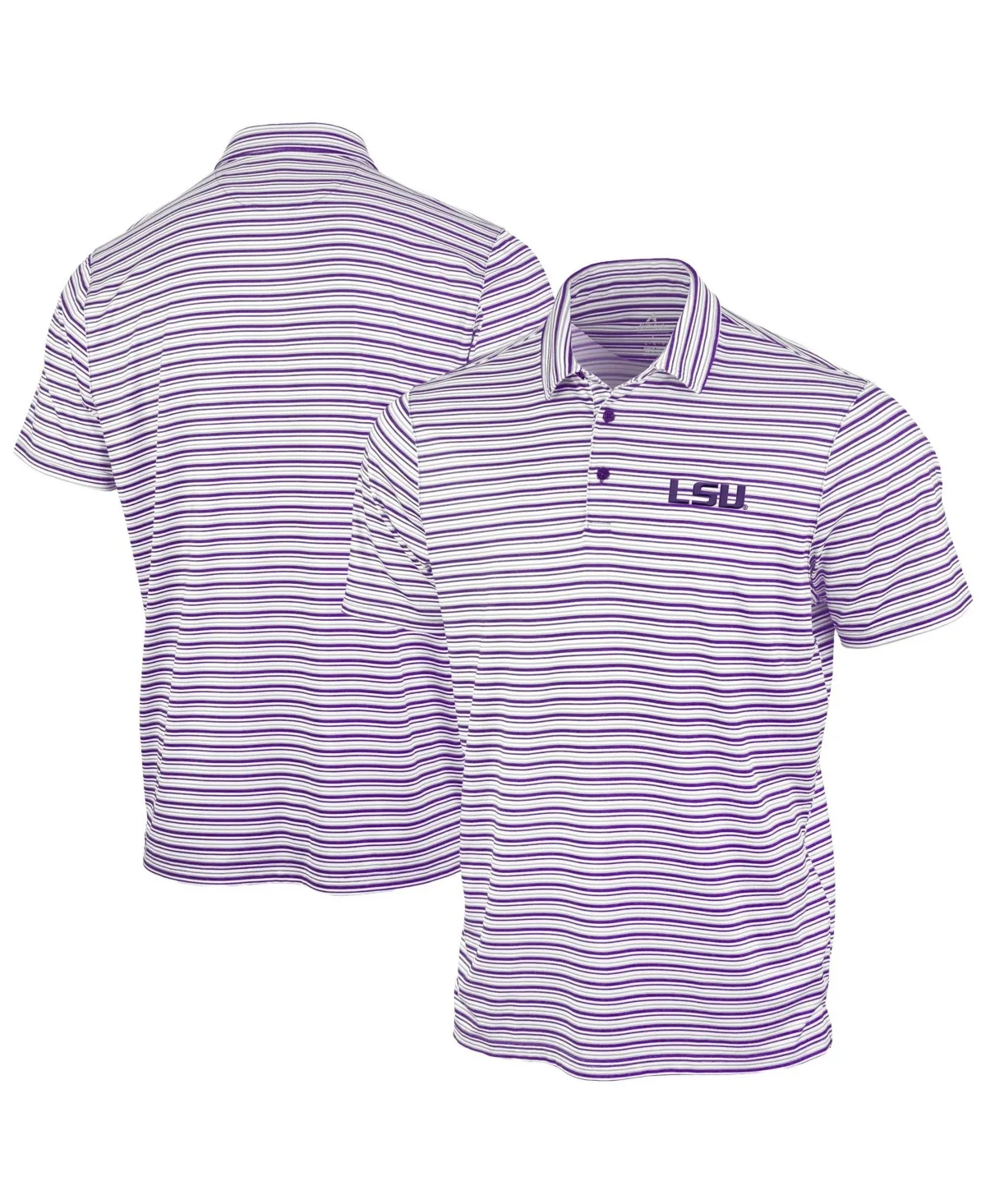 Lsu Tigers Space Stripe Polo Shirt