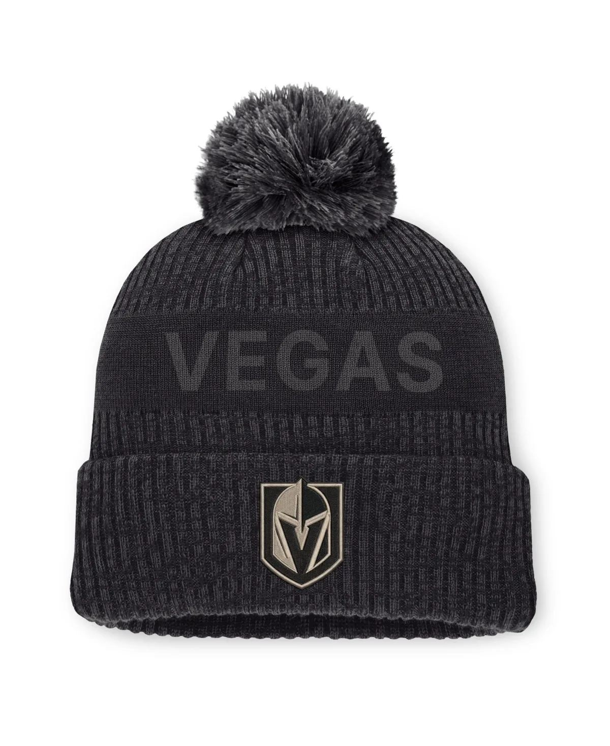 Vegas Golden Knights Road Phantom Cuffed Knit with Pom Hat