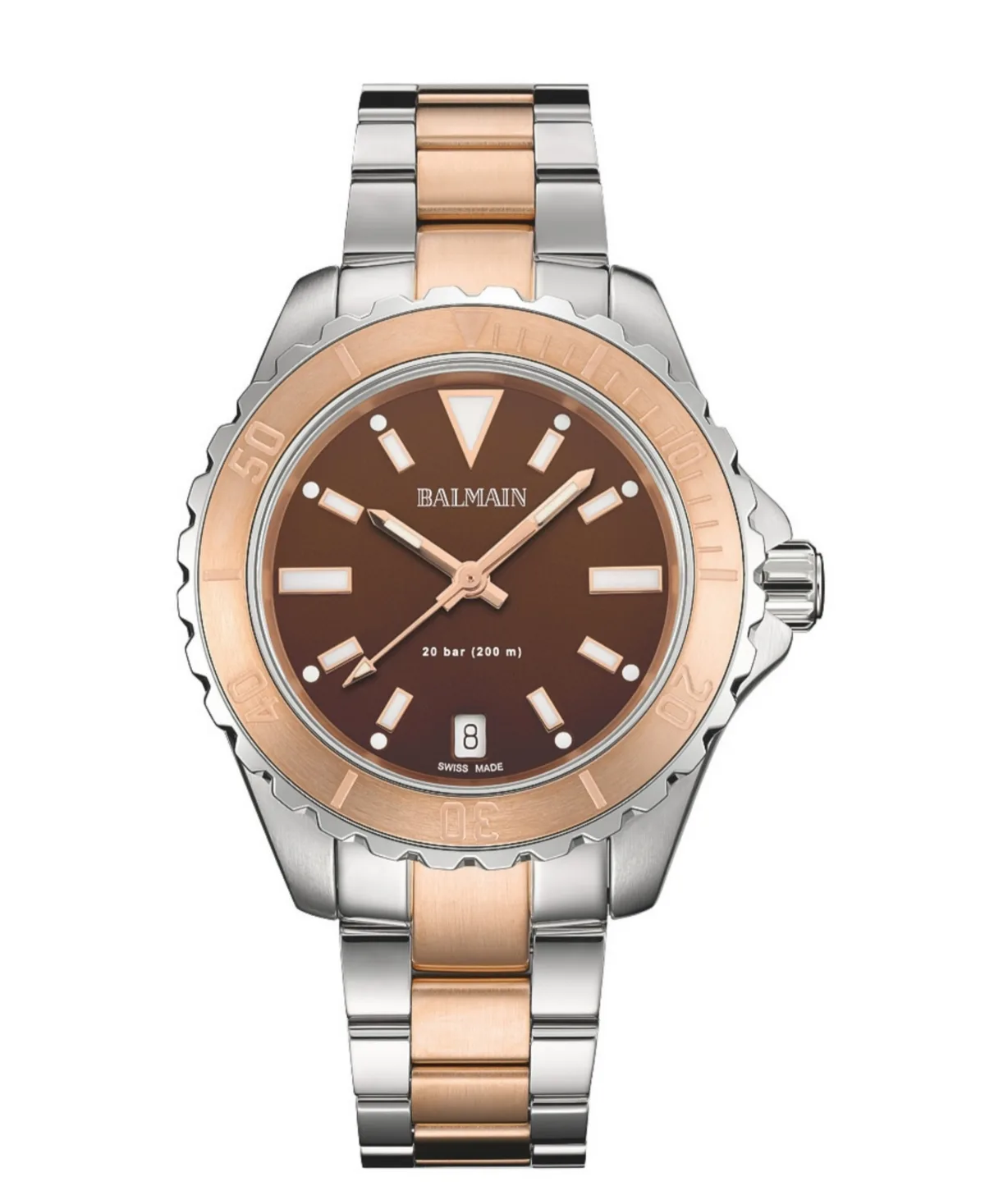 Quartz Ophrys Two-Tone Stainless Steel Watch 34.50mm by Balmain