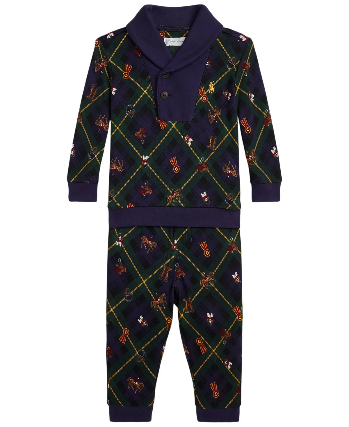 Plaid Sweatshirt and Pants, 2-Piece Set by Polo Ralph Lauren