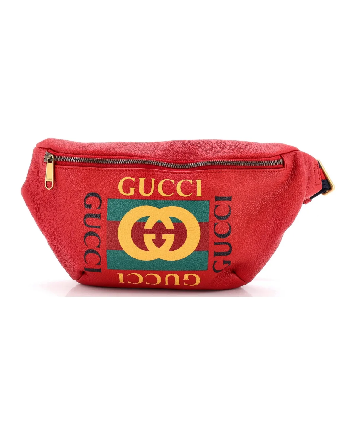 Pre-Owned Gucci Medium Logo Belt Bag Printed Leather by Gucci