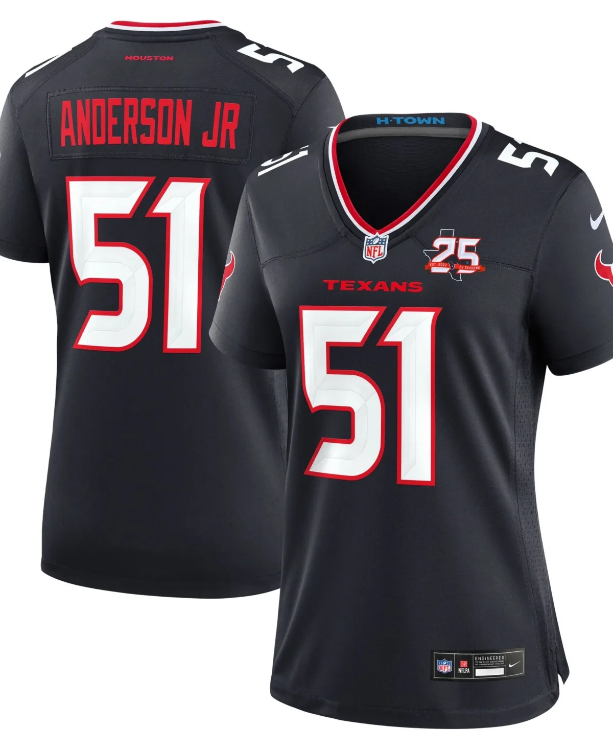 Will Anderson Jr. Houston Texans Team 25th Season Game Jersey
