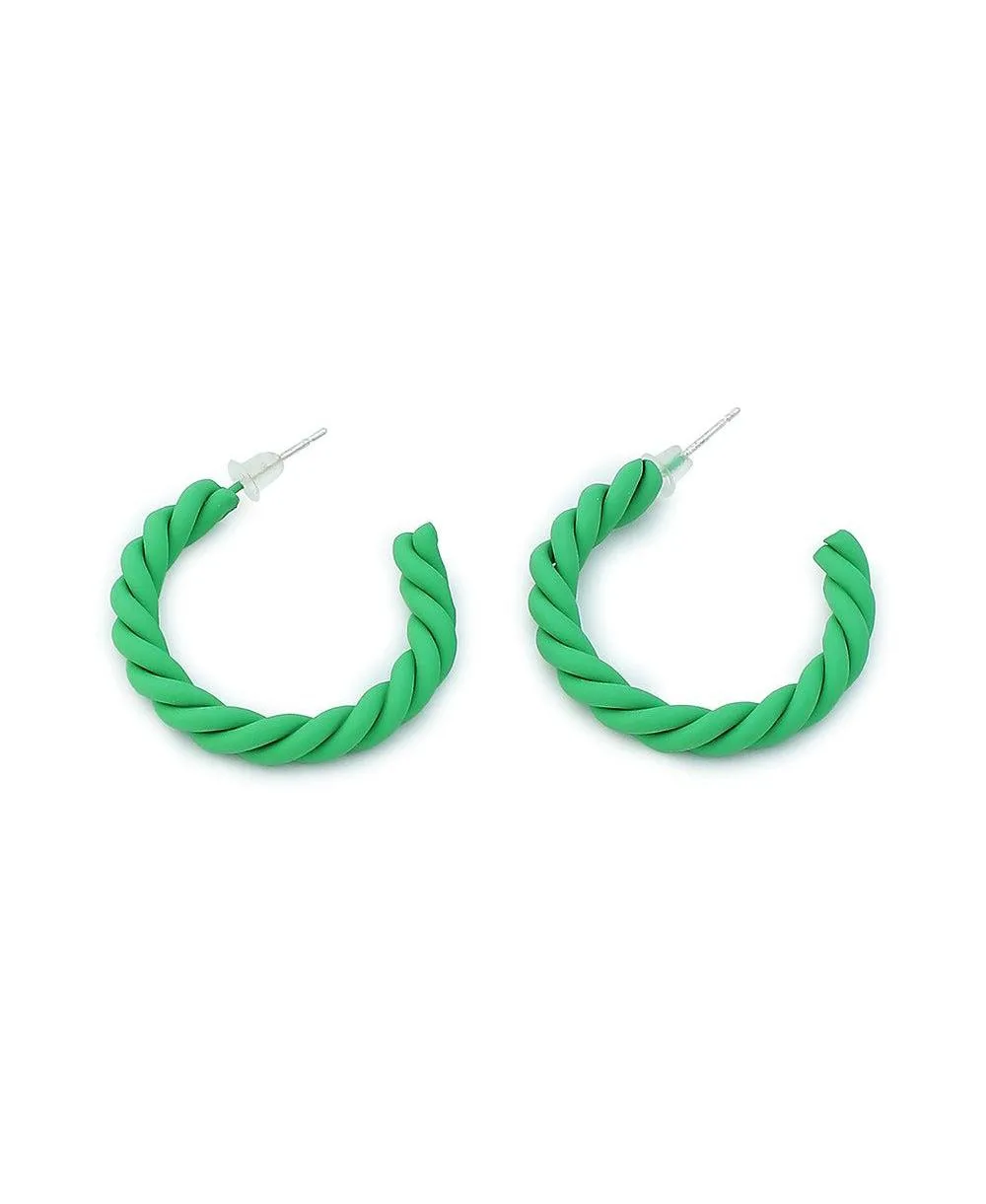 Rope Hoop Earrings by Sohi