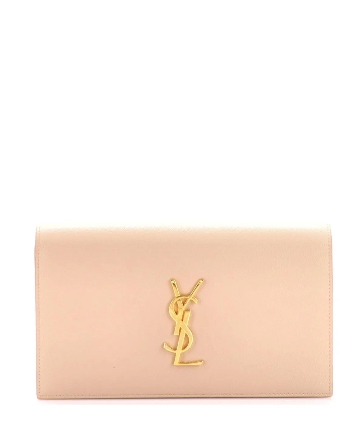 Pre-Owned Saint Laurent Classic Monogram Clutch Leather