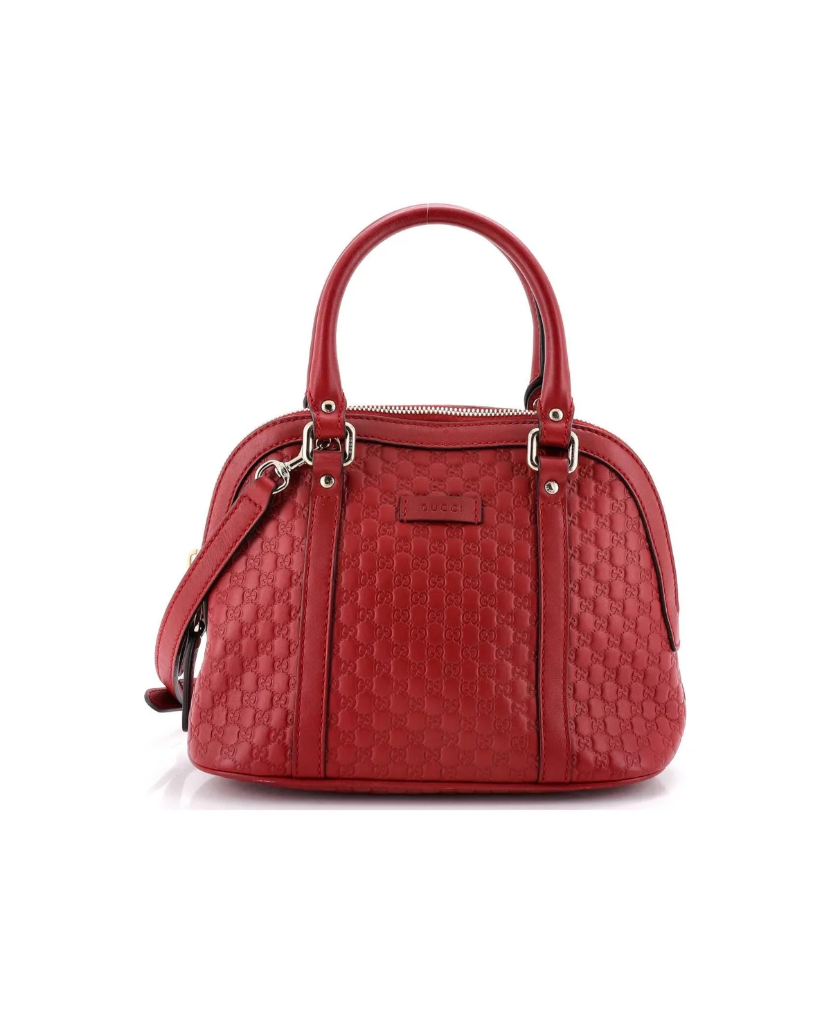 Pre-Owned Gucci Mini Convertible Dome Satchel Microguccissima Leather by Gucci