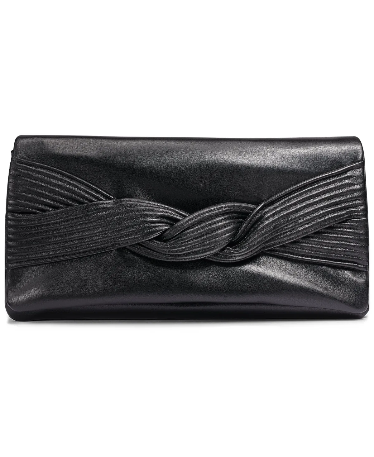 Donna Karan New York Grenadine Large Leather Clutch by Donna Karan New York
