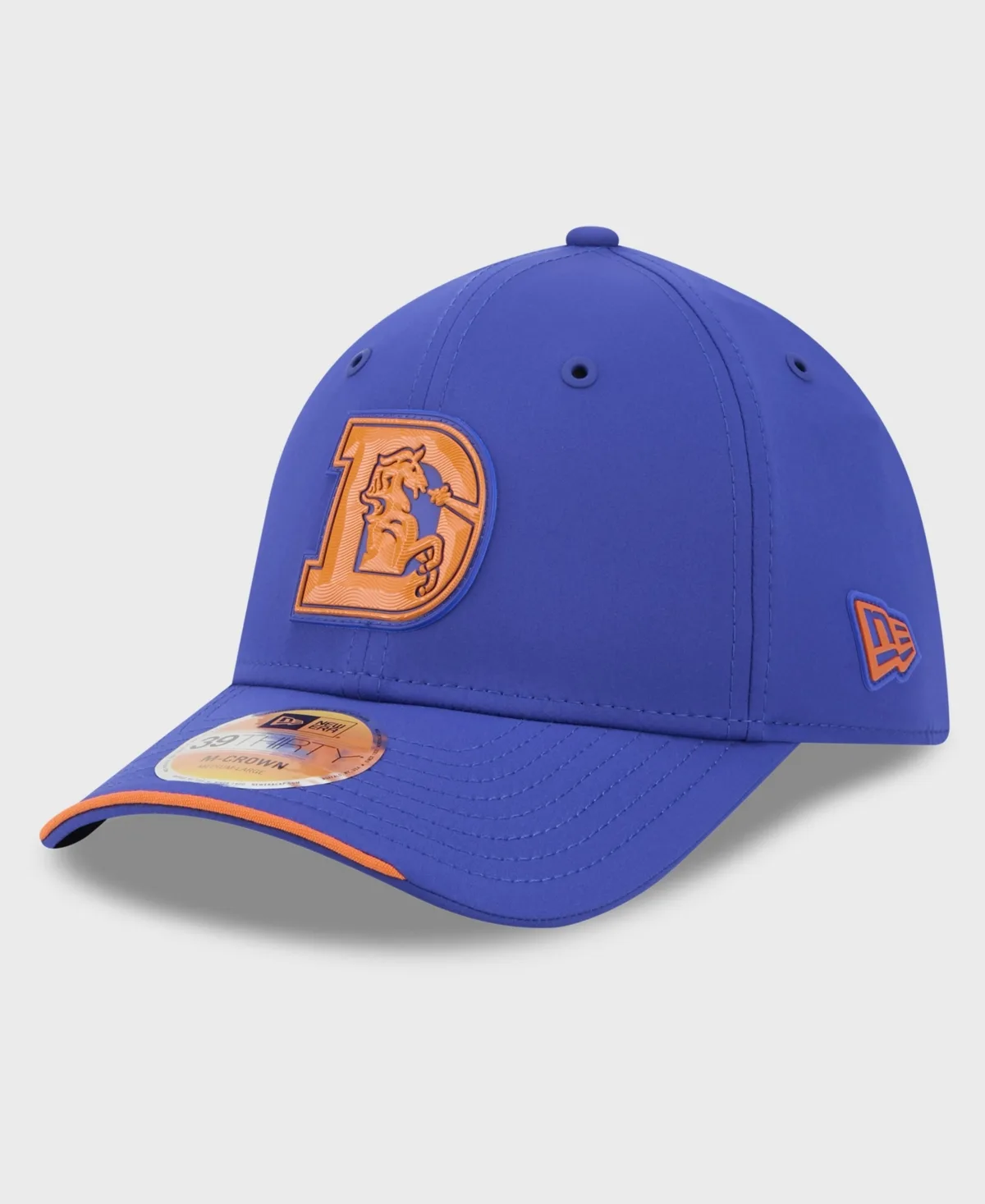 Denver Broncos 2026 Sideline Throwback 39THIRTY M-Crown Flex Hat by New Era