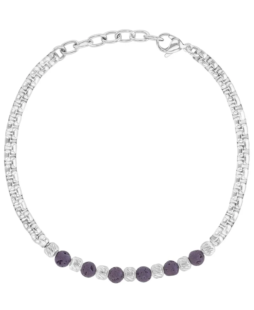 Quiksilver Platinum-Plated Lava Chain Bracelet