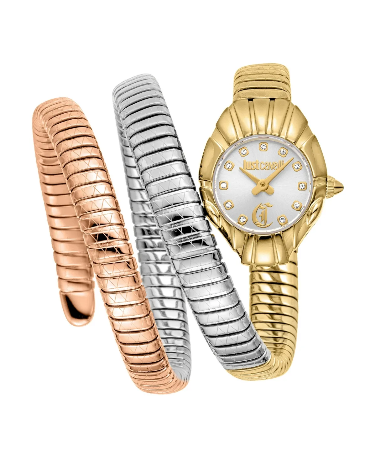 Just Cavalli Quartz Two-Tone Stainless Steel Bracelet Watch, 22mm by Just Cavalli