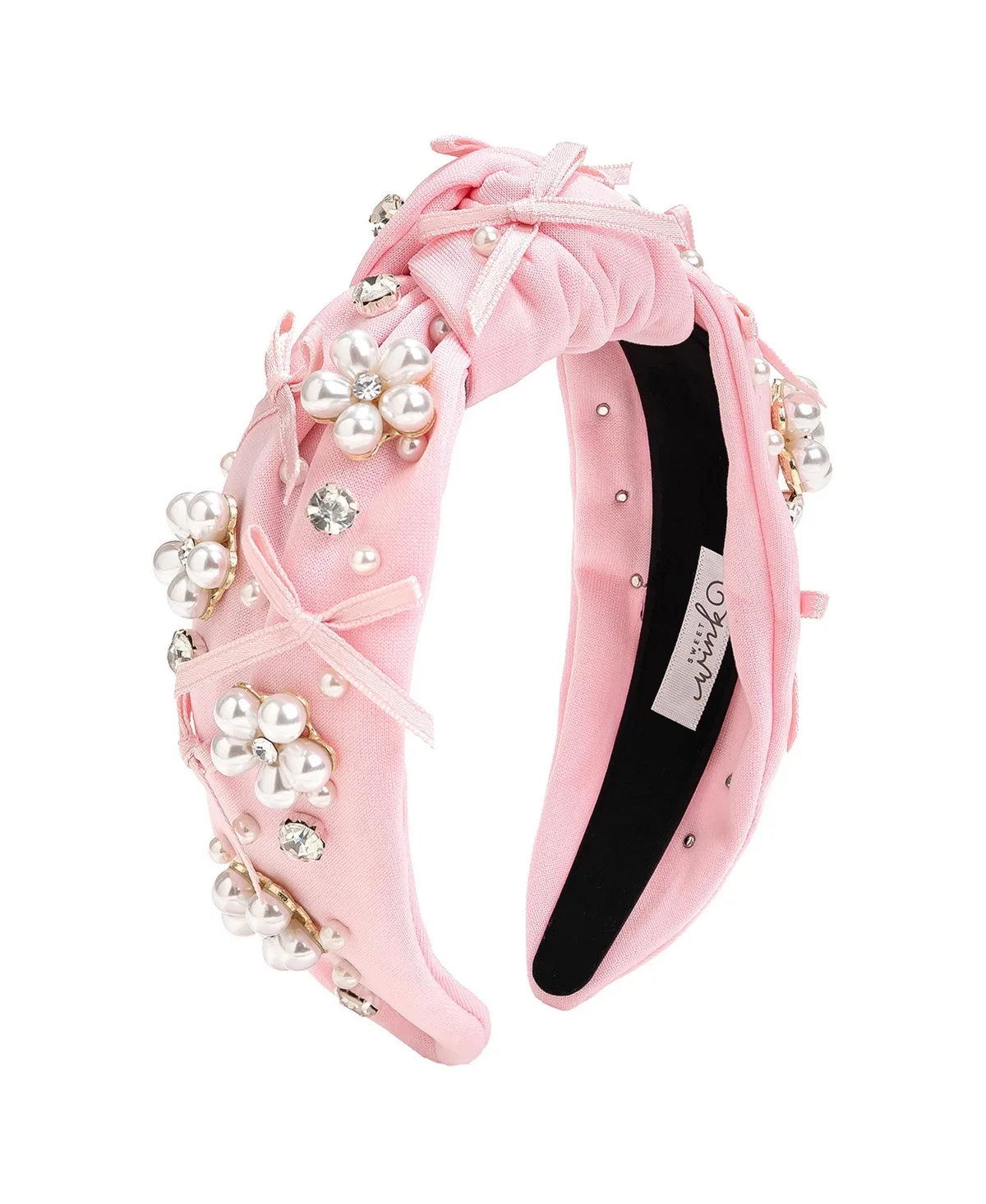 Bow and Bloom Gemstone Headband by Sweet Wink