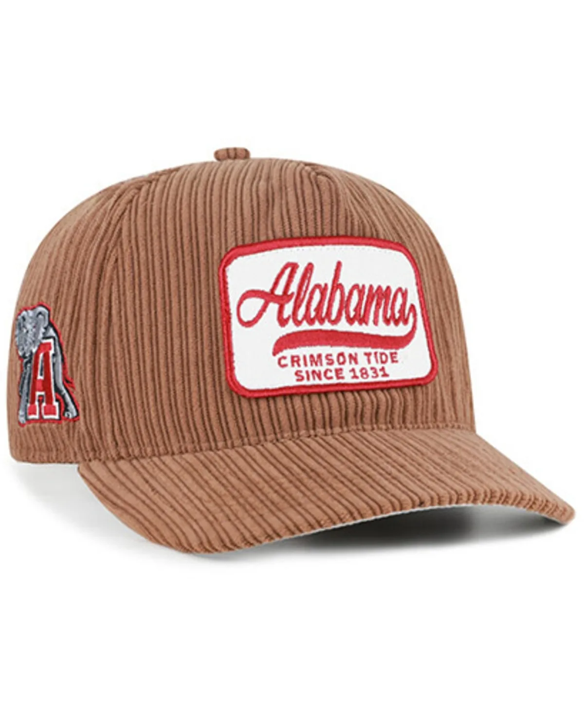 47 Brand Alabama Crimson Tide Corduroy Patch Hitch Adjustable Hat by 47 Brand