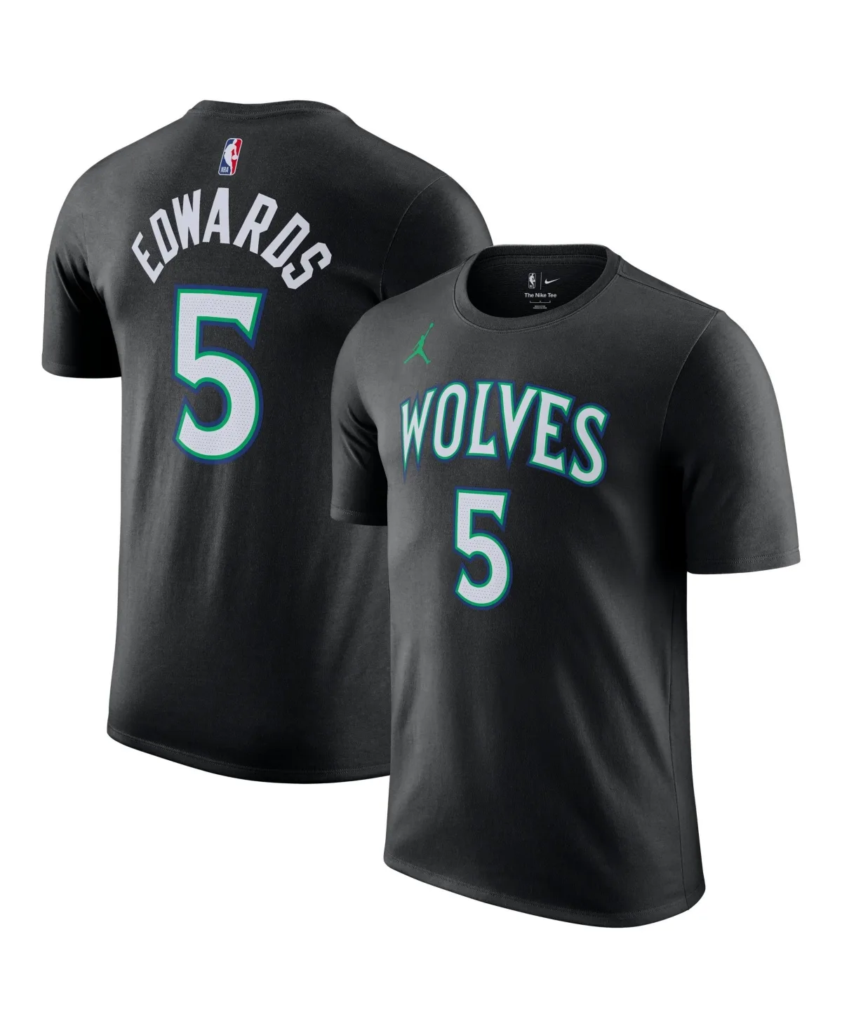 Anthony Edwards Minnesota Timberwolves Statement Name & Number T-Shirt by Jordan