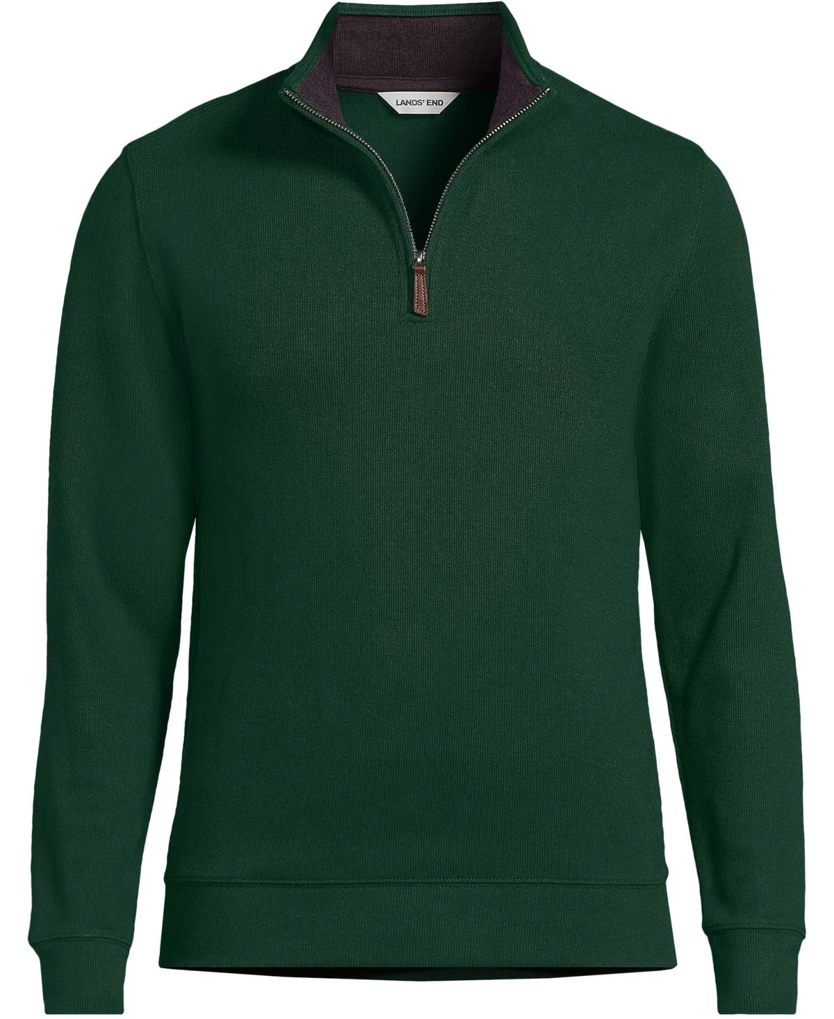 Bedford Rib Quarter Zip Sweater by Lands' End