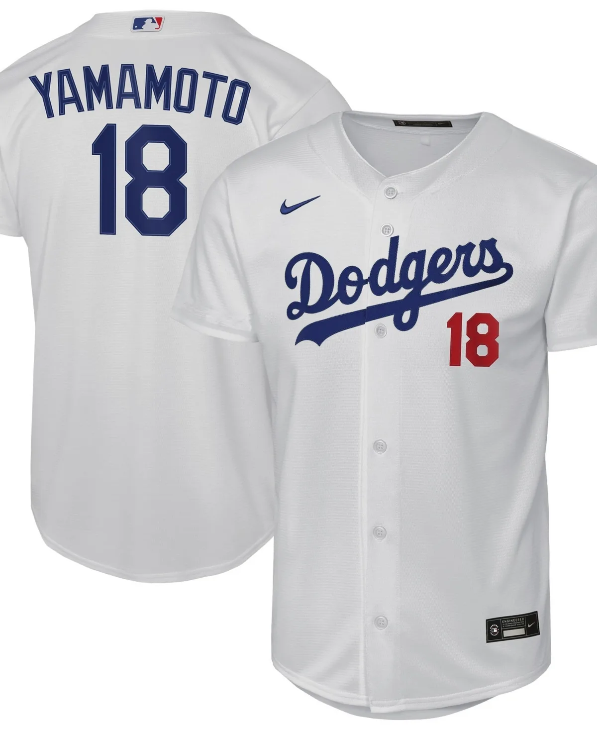 Yoshinobu Yamamoto Los Angeles Dodgers Home Stadium Jersey by Nike