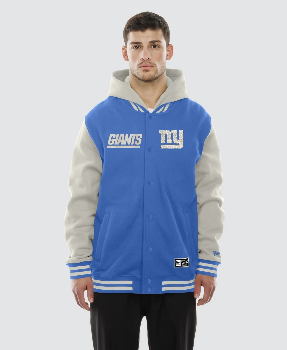 New York Giants Full-Snap Fleece Hooded by New Era