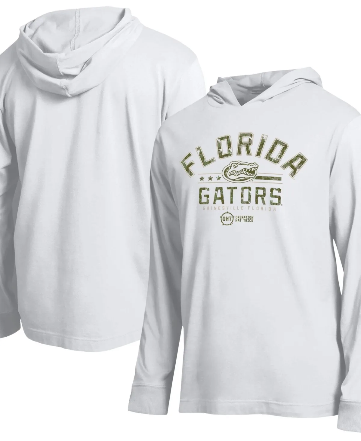 Florida Gators Operation Hat Trick Sleeve Line Hooded Long-Sleeve T-Shirt by Champion