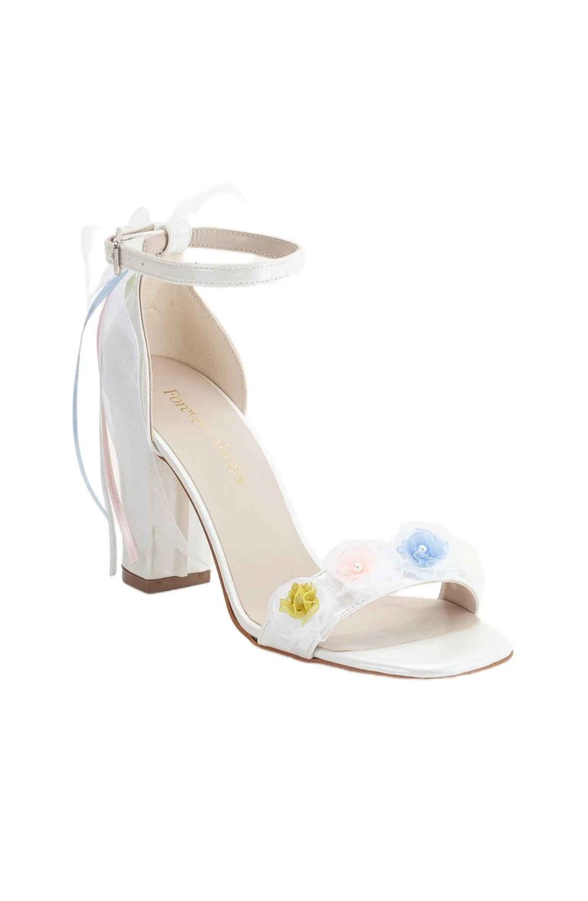 Nikki Lace Bridal Sandals by Forever & Always Shoes