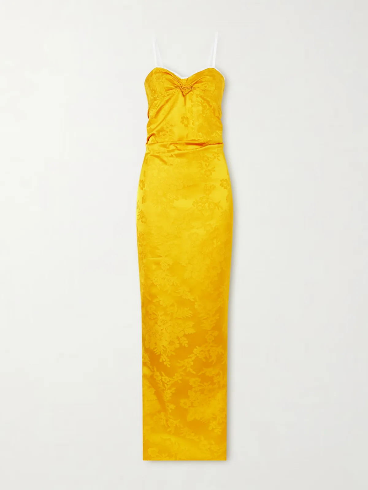 - Floral-jacquard Cotton-blend Gown - by Colleen Allen