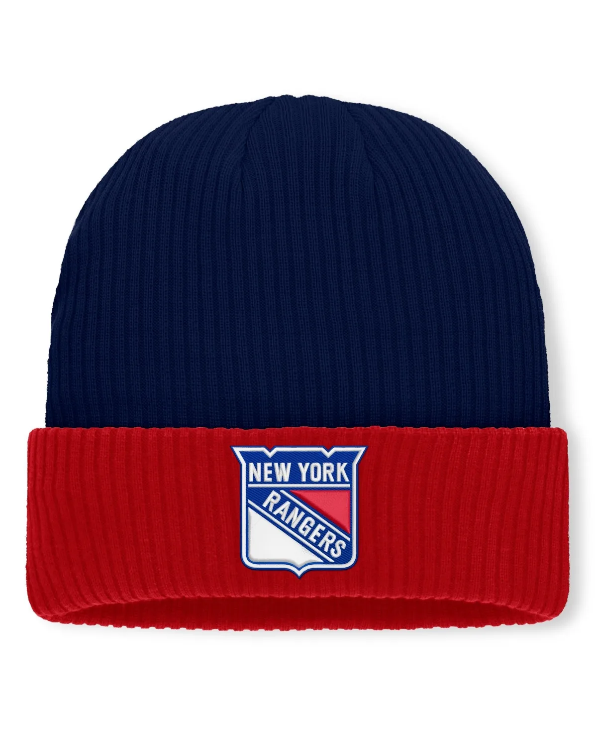New York Rangers Authentic Pro Rink Cuffed Knit Hat