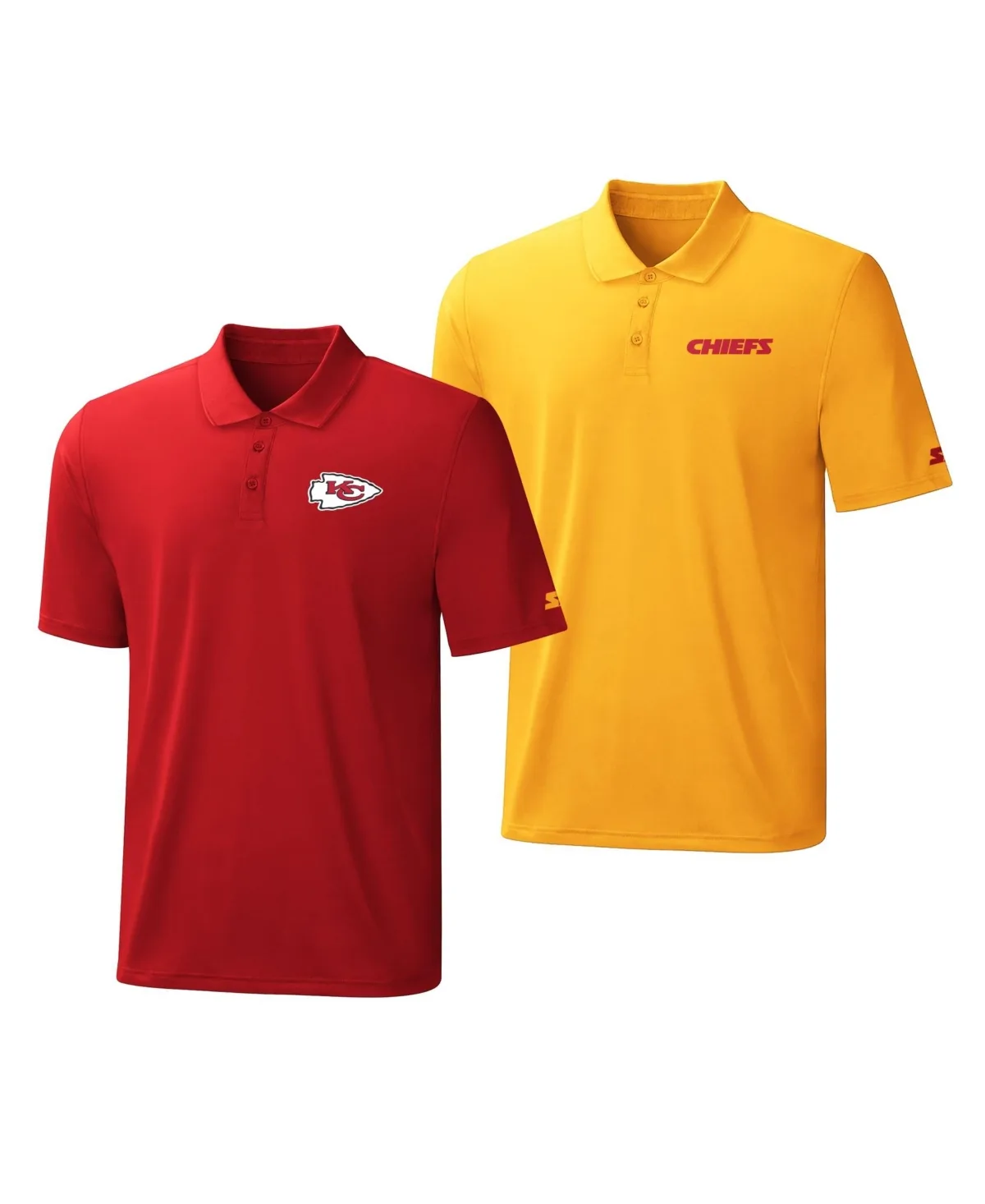 Kansas City Chiefs Logo Polo Shirt, 2-Pack Set by Starter