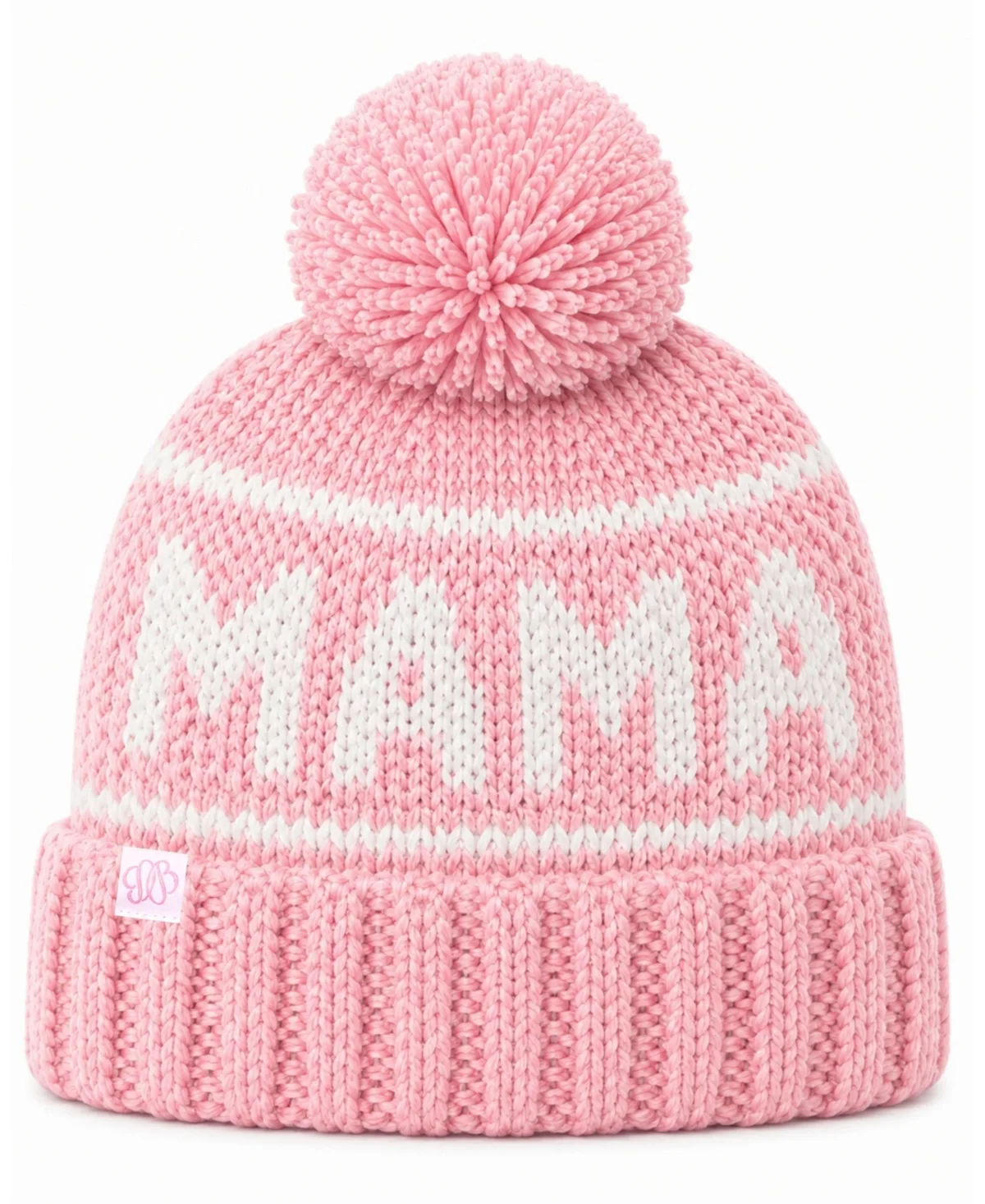Mama Pom Pom Beanie by Bits & Bows