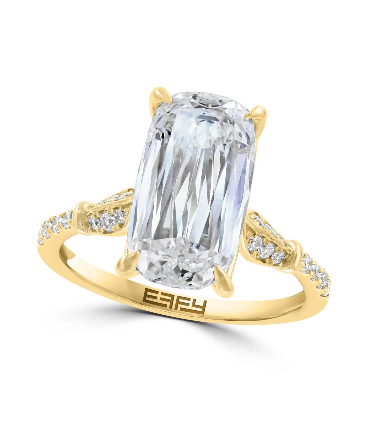 Certified Lab Grown Diamond Solitaire Ring (5-1/5 ct. t.w.) in 14k Yellow Gold