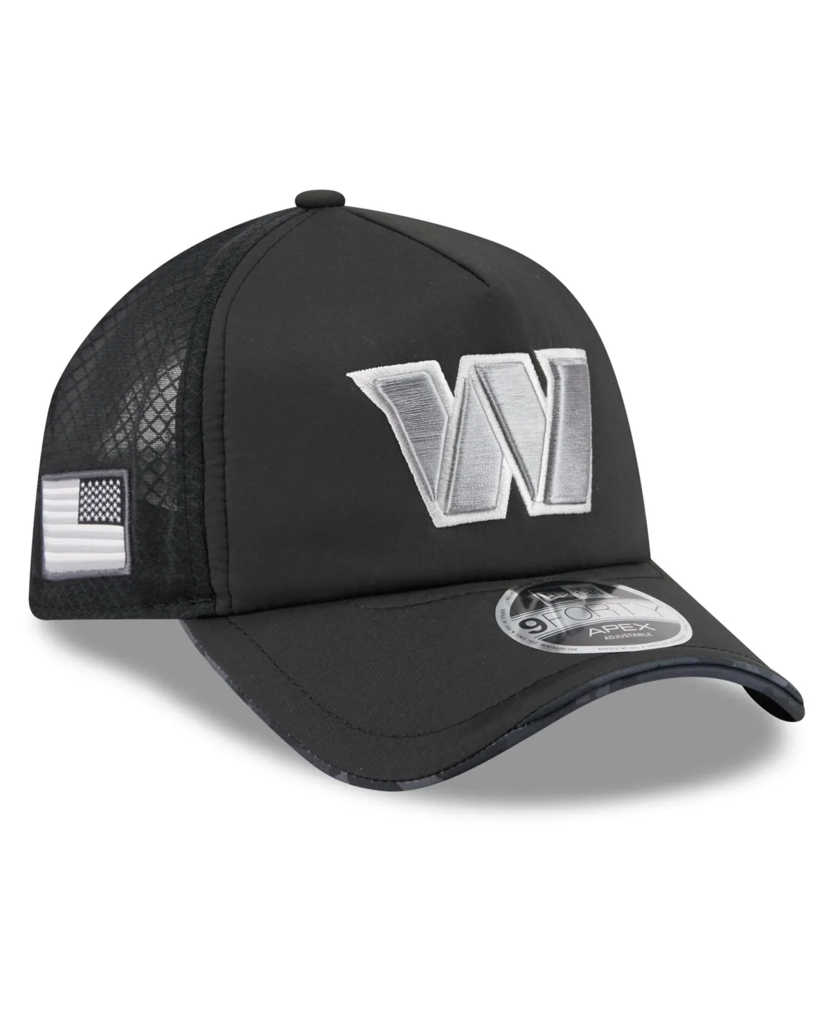 Washington Commanders 2026 Salute to Service Apex 9FORTY Adjustable Trucker Hat