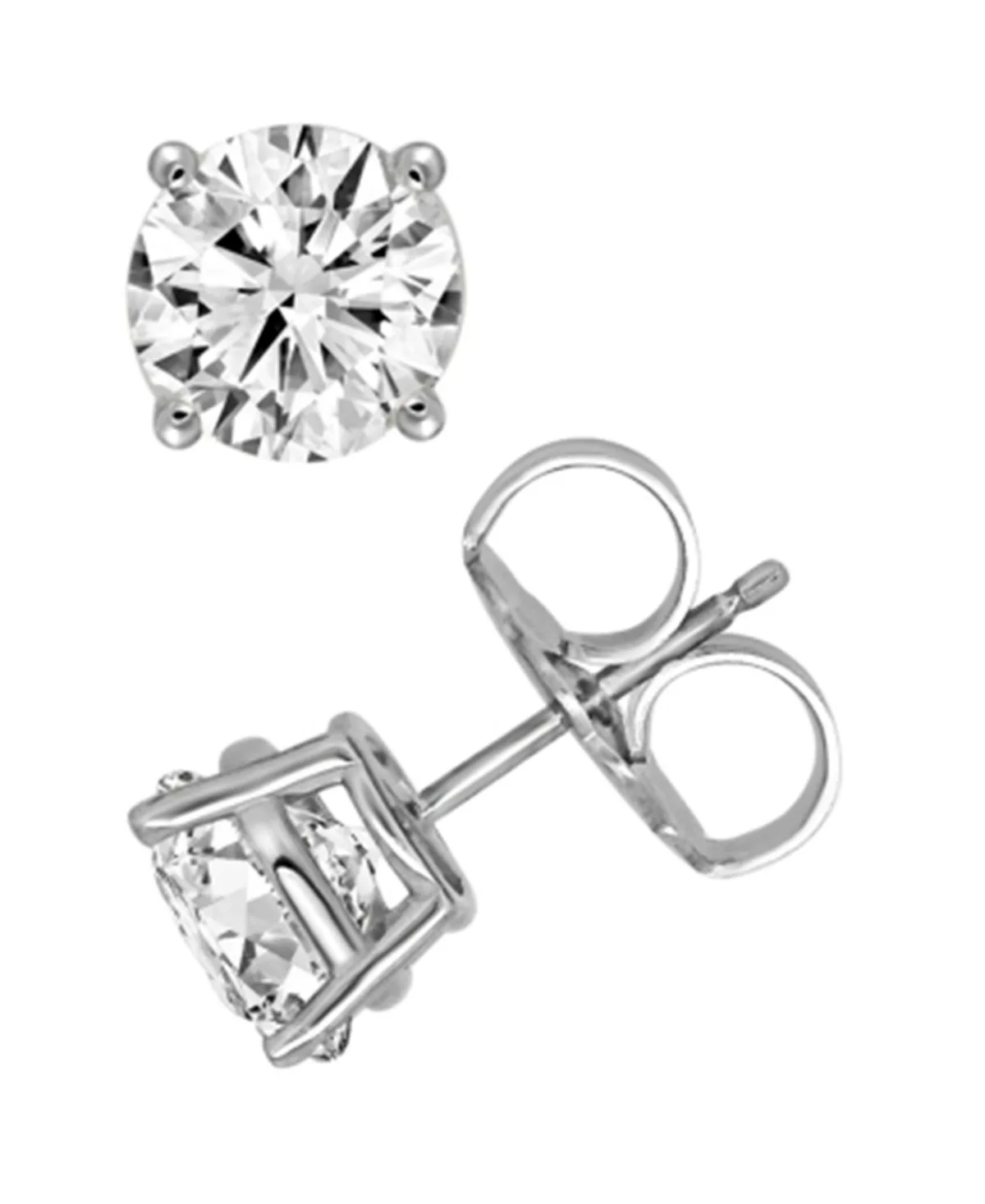 Diamond Stud Earrings (1-3/8 ct. t.w.) in 14k White Gold by Macy's