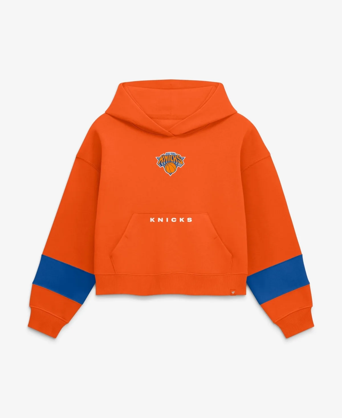 New York Knicks Beat Records Cropped Fleece Hoodie by Fanatics