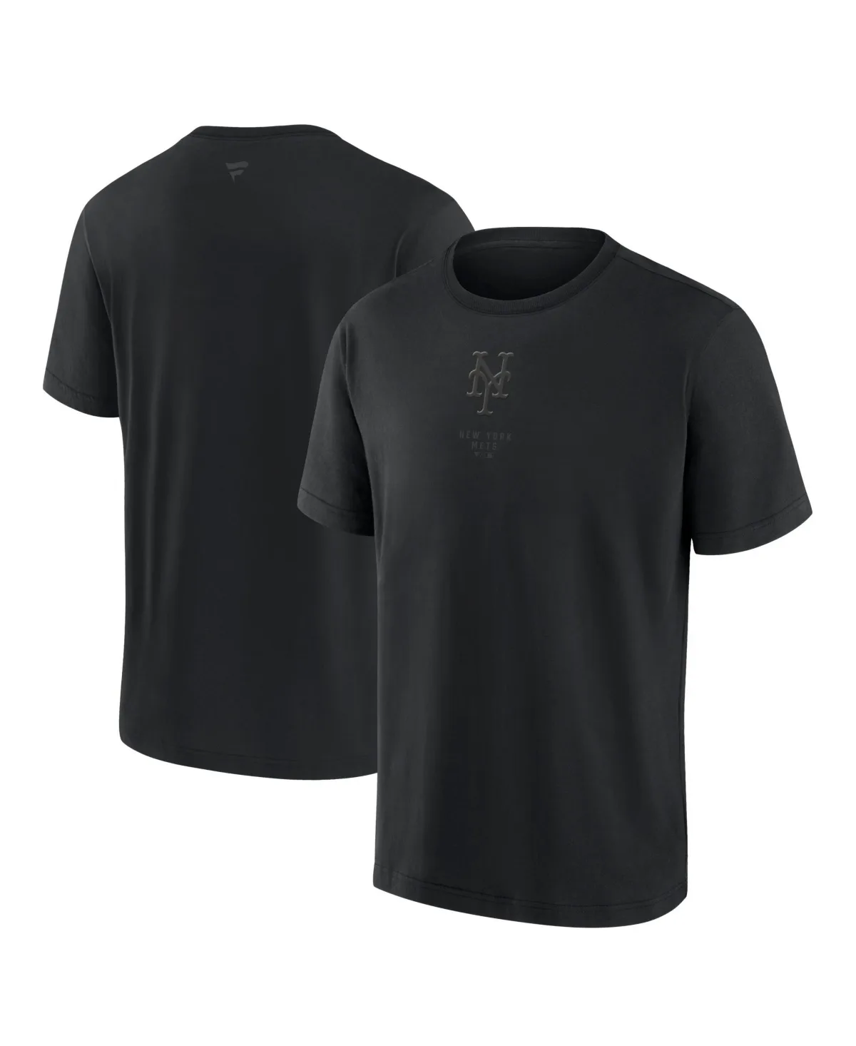 New York Mets Black Out Heavyweight T-Shirt by Fanatics