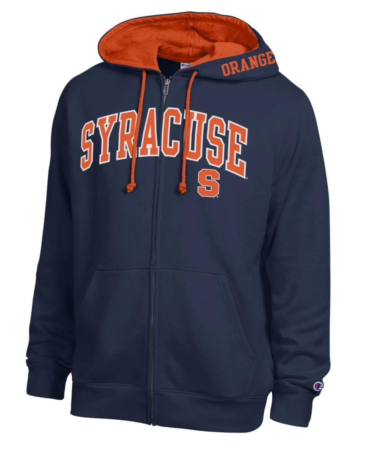 Syracuse Orange Arch Logo Full-Zip Fleece Hoodie by Champion